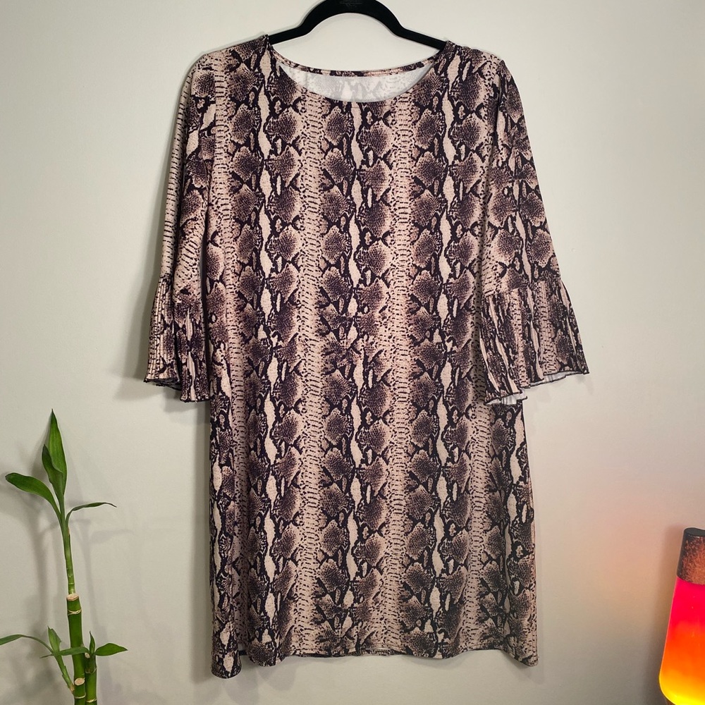 Snake print dress from Italy!